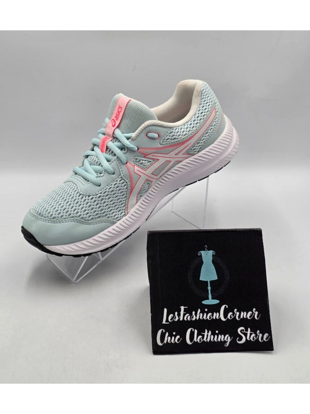 Asics Women's Aqua Pink Contend 7 Lightweight Running Shoes Size 7 3786 - Picture 15 of 16